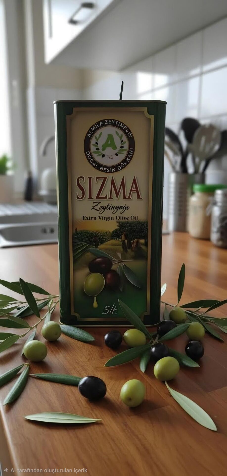 5LT. NATUREL SIZMA ZEYTİNYAĞI (TENEKE)