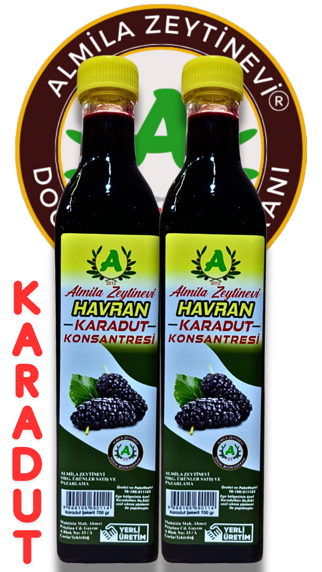 KARADUT KONSANTRESİ 2'Lİ AVANTAJ PAKET(Şekerli)