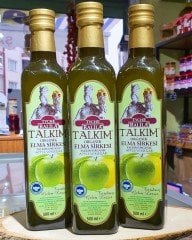 TALKIM ORGANİK ELMA SİRKESİ (500ml Cam Şişe)