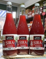 RIFAT MİNARE MEYVE PARÇACIKLI KURU ÜZÜM ŞIRASI (1lt Cam Şişe)