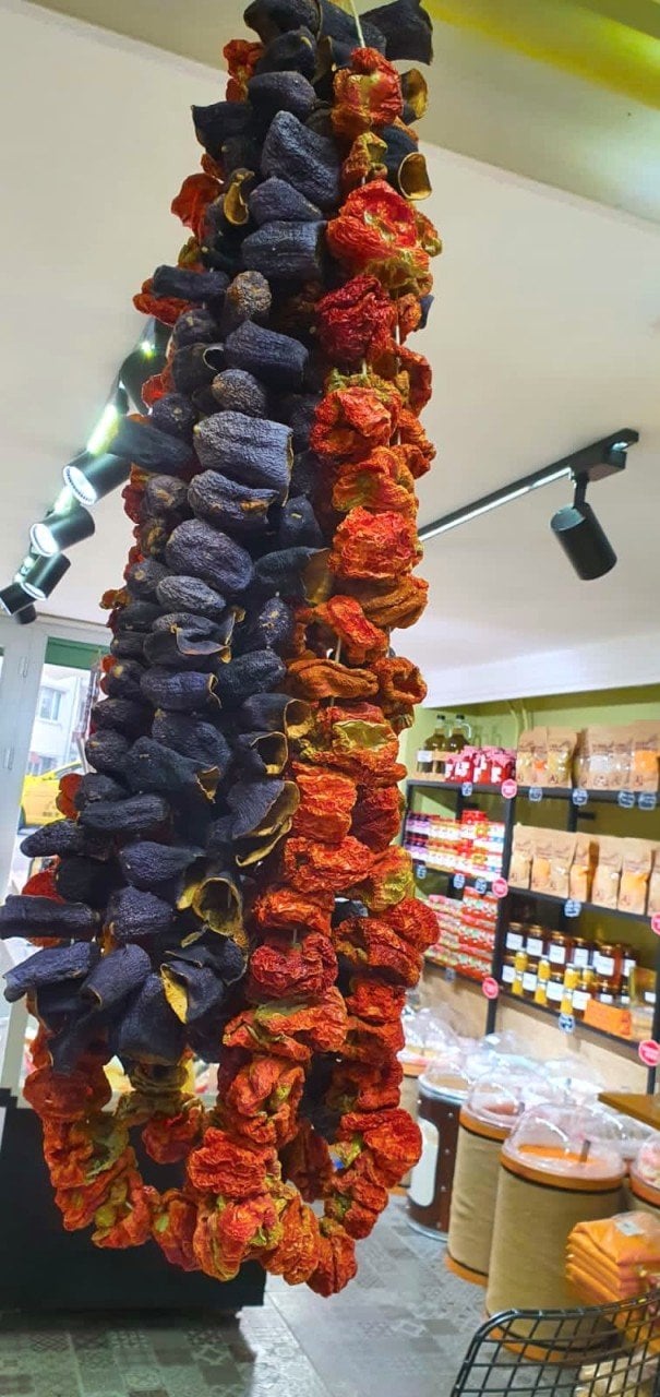 GAZİANTEP PATLICAN & BİBER KURUTMASI (50 adet dizi)