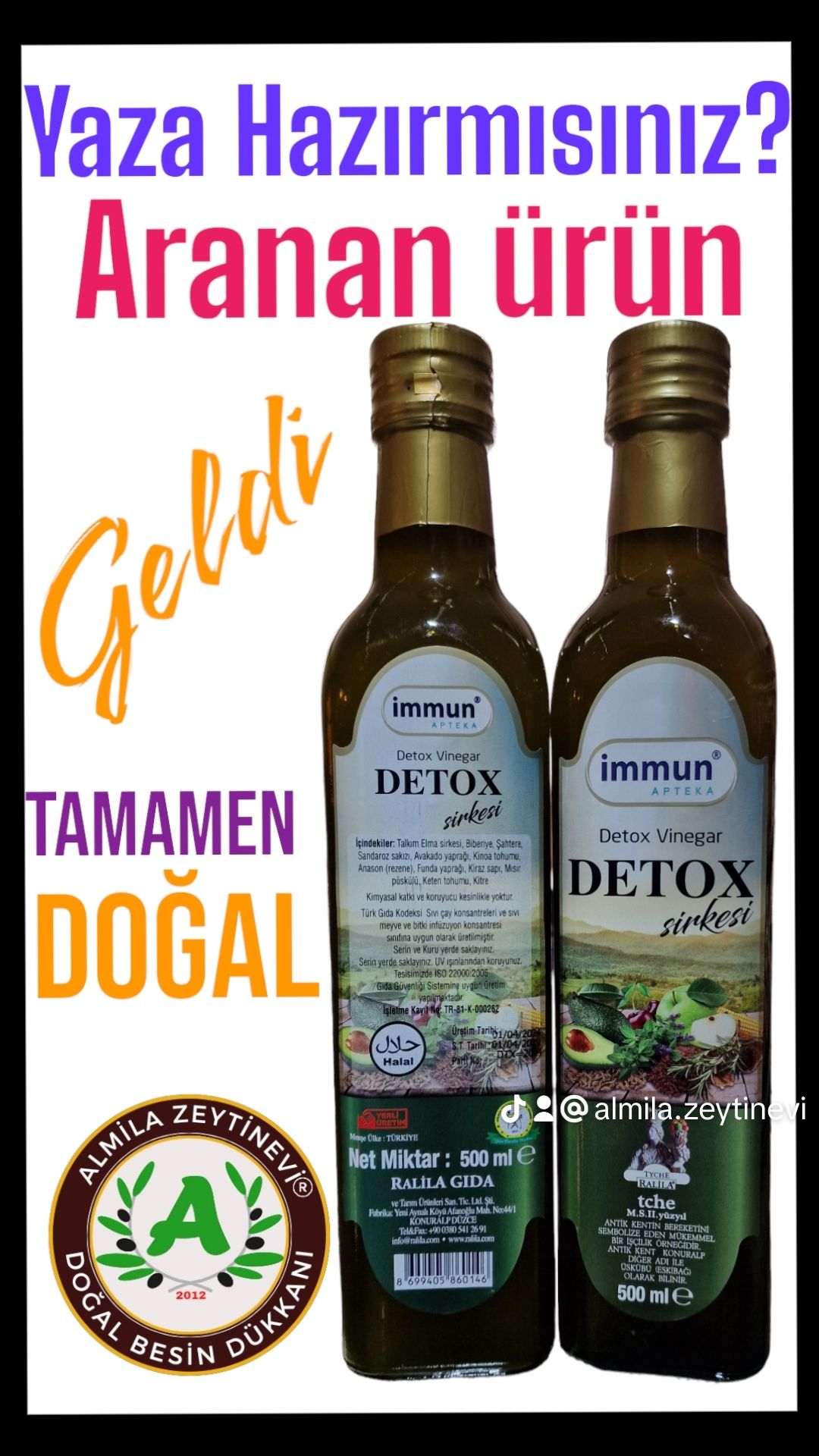 İMMUN APTEKA -DETOKS SİRKESİ